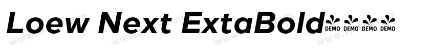 Loew Next ExtaBold字体转换